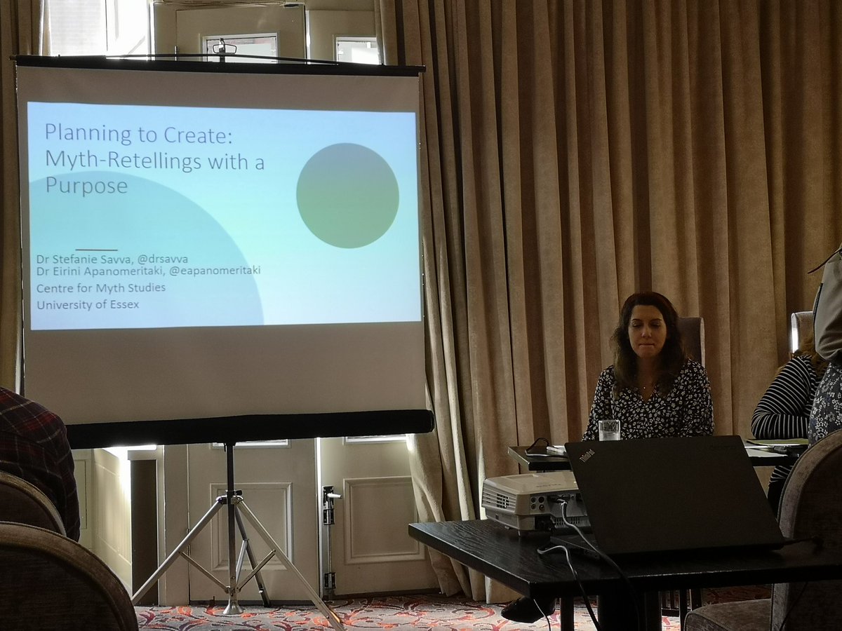 JCTClassics's tweet image. @drsavva &amp;amp; @eapanomeritaki  from @Uni_of_Essex talking about retelling myth with purpose, tieing very strongly into the key elements of CBA1 for #JCClassics students
#jct #jcreform @IrelandClassics