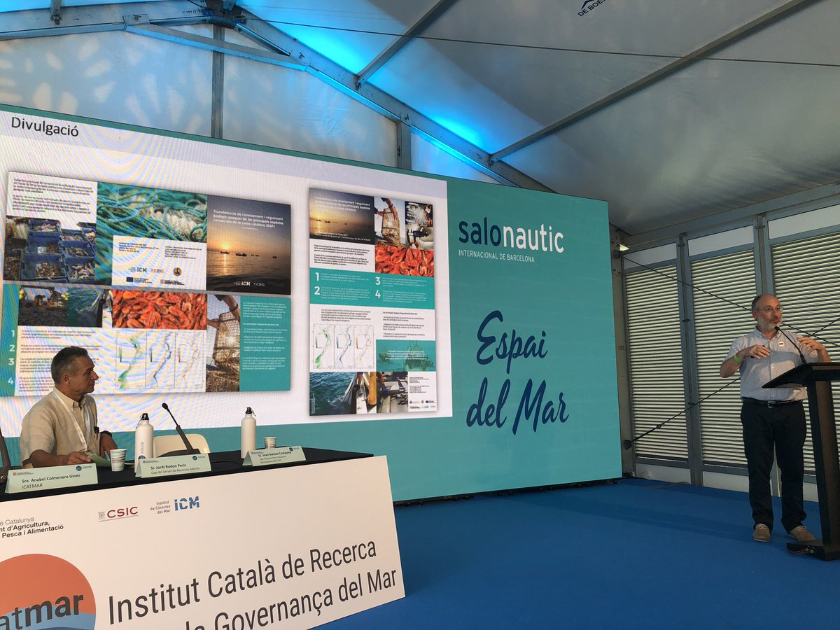 escantlham's tweet photo. Molt orgullosos de la primera presentació publica de l’Institut Català de Recerca per a la Governança del Mar - ICATMAR, avui en el marc del @salonnautico . Una eina de país al servei de l’#EstratègiaMarítimadeCatalunya @CSICCat @SAPmonitoreig @agriculturacat https://t.co/r8QP26cWZ2