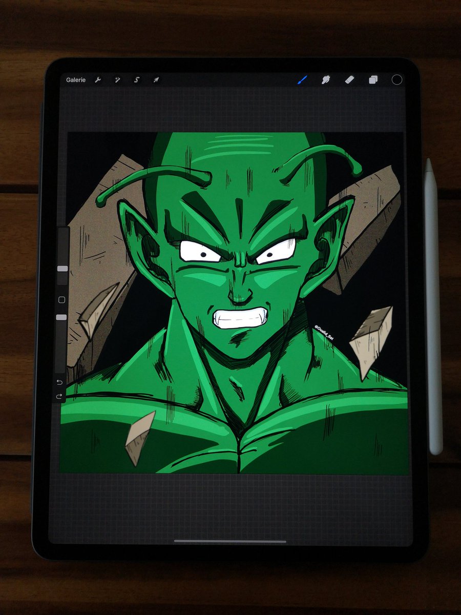 oualid_Sat's tweet photo. Un petit dessin rapide de tête de piccolo, avec le inktober le digital m'avait manqué 😋
#piccolo #satanpetitcoeur #drawing #drawingmanga #DragonBall #drawingoftheday #DragonBallSuper #namec #digitaldrawing https://t.co/cmO7EK6pBP