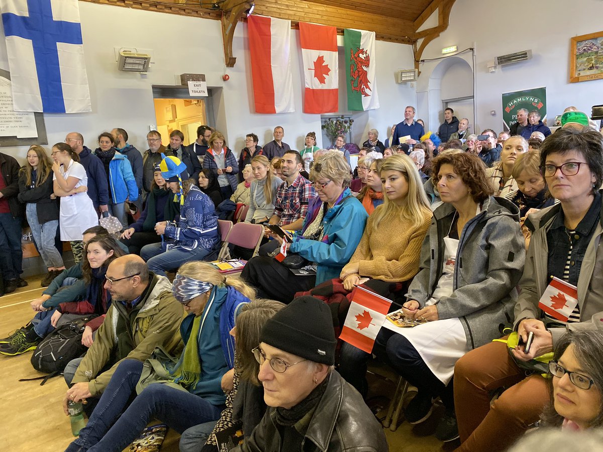 Hamlyns of Scotland (@hamlynsoats) on Twitter photo Great atmosphere in Carrbridge Village Hall for the <a href="/golden_spurtle/">Golden Spurtle</a>. Standing room only.
#goldenspurtle Great atmosphere in Carrbridge Village Hall for the <a href="/golden_spurtle/">Golden Spurtle</a>. Standing room only.
#goldenspurtle