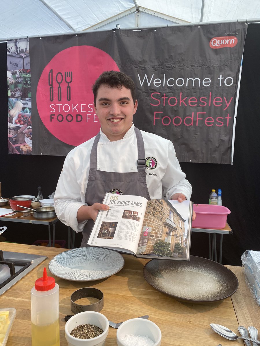 Jack Baldwin is ready for his demo! #stokesley #foodfest