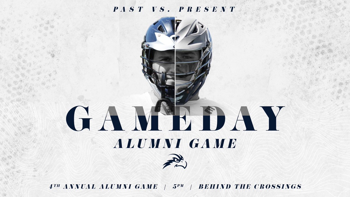 unf_lacrosse's tweet photo. ❗️GAMEDAY❗️

Today is our 4th Annual Alumni Game! Come out and watch the old guys try to keep up with the youth!

The game will start at 5pm and will be played on the field behind the crossings! #DirtyBirds https://t.co/MSNU3bRU3c