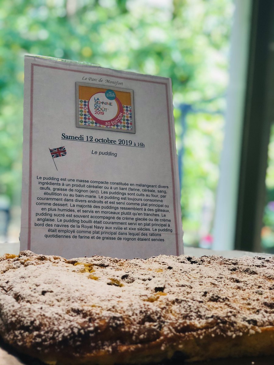 A l’occasion de la semaine du goût ,
Chaque jour de la semaine on affectionne un gâteau représentant un pays . Le goûter du jour est le pudding. #domusvi #jaimemonjob #groupedomusvi #leparcdemontfort #gouter #semainedugout #pudding