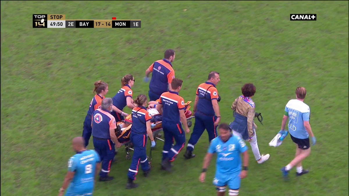 Force et bon rétablissement à Jean Monribot (<a href="/avironrugbypro/">Aviron Bayonnais</a>) 🙏👏 

#ABMHR