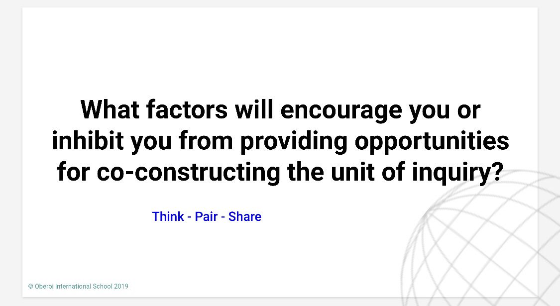Some great discussions, learning &amp; unlearning about co-constructing unit of inquiry. Enthusiastic learning community <a href="/SAIBSA1/">SAIBSA</a> #SAIBSA2019 Thought provocation session and sharing of best practices #learners #learningandteaching learning alongside each other