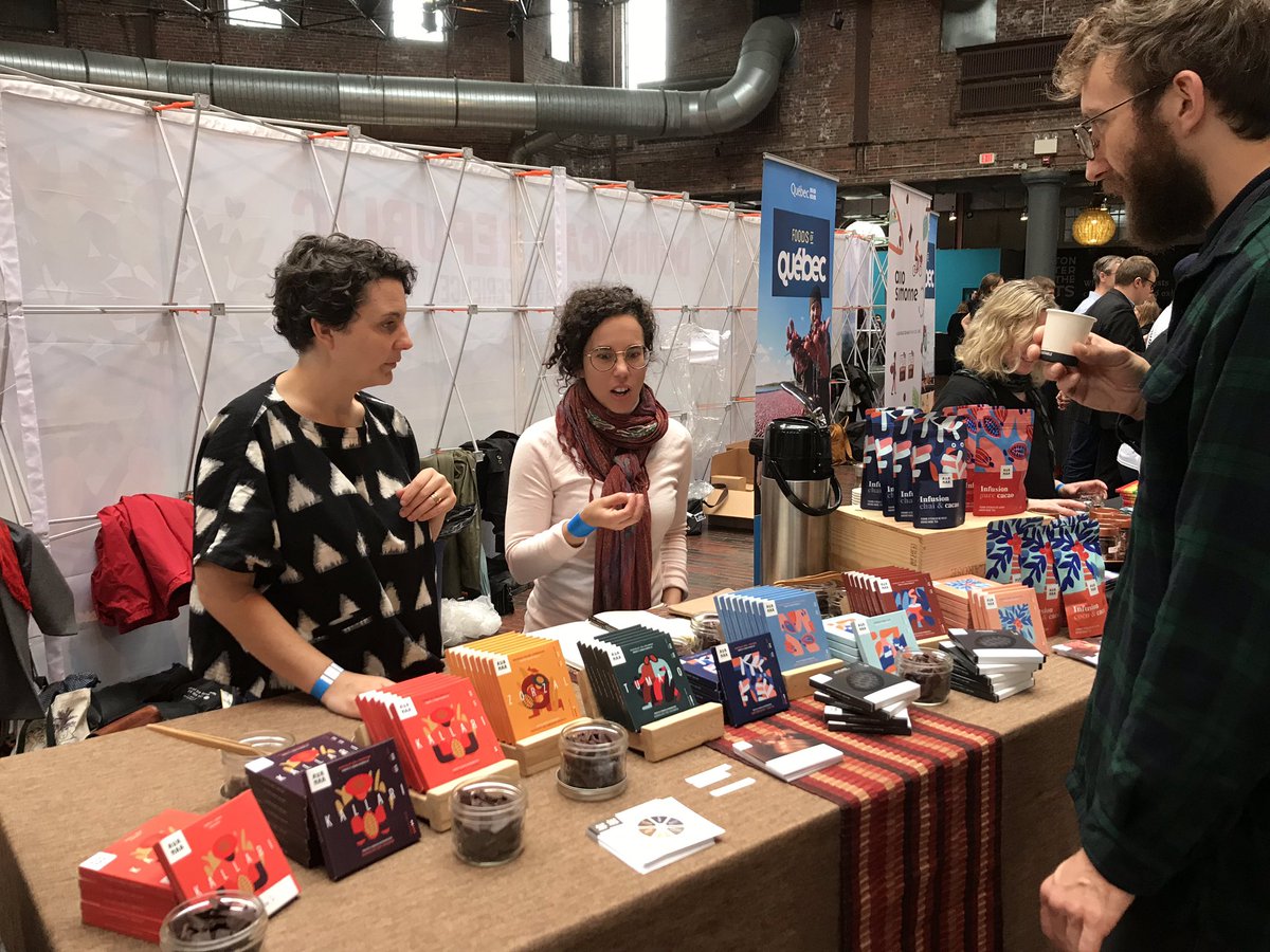 MB_Meade's tweet photo. Come warm up with us with allll the chocolate at the New England Chocolate Festival! Seven Québec Companies take center stage at the Cyclorama in Boston’s South End. https://t.co/BUzo9dbq83