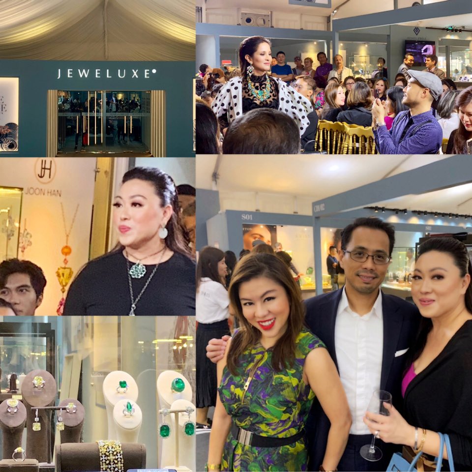 jen_alejandro's tweet photo. Beautiful art and design. Iconic jewellery and timepieces from all over the world at the #JeweLuxe show in Ngee Ann City. And iconic #Singapore women business leaders like my friend @LarissaTan on the catwalk. Brava!💗 https://t.co/i8ybLeNKxb