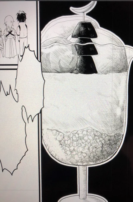 これは5時間くらいかけて無駄に頑張ってしまった謎パフェ(伊達組漫画です) 