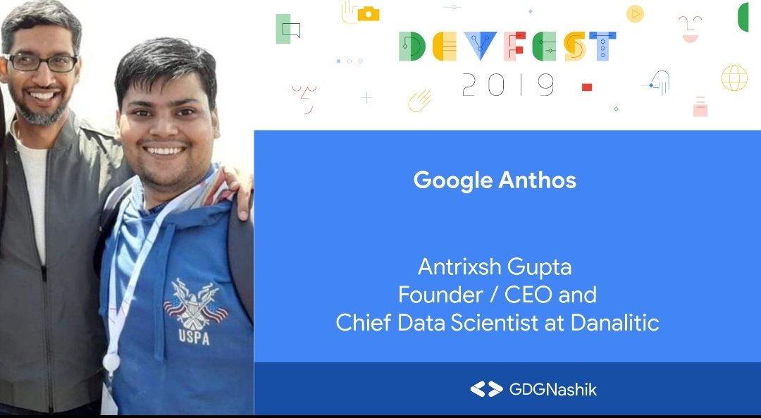 Let's discuss about #googleanthos . How to get benefits from #google #anthos by using #gke #googlekubernetes
Tomorrow Sunday on 13th Oct 2019. #DevFest19 #DevFestNashik by @gdgnashik

@GDGPune @WTMPune @gdgcloudpune 

@googledevs @GoogleCloud_IN @gdg 

@DanaliticI #Danalitic