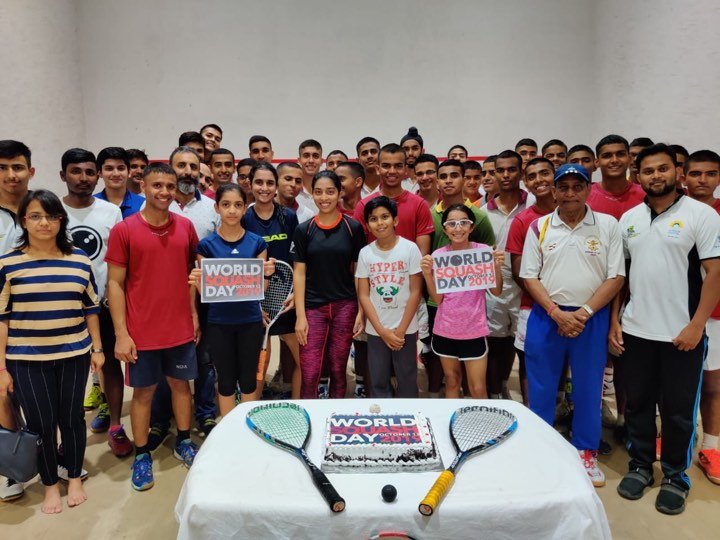 WorldSquashDay's tweet image. From Inida: Busy day at the National Defence Academy in Pune.
Love the cake!
@ritwikbhatta @SauravGhosal @INSquashCircuit @indiasquash @WorldSquash @PSAWorldTour