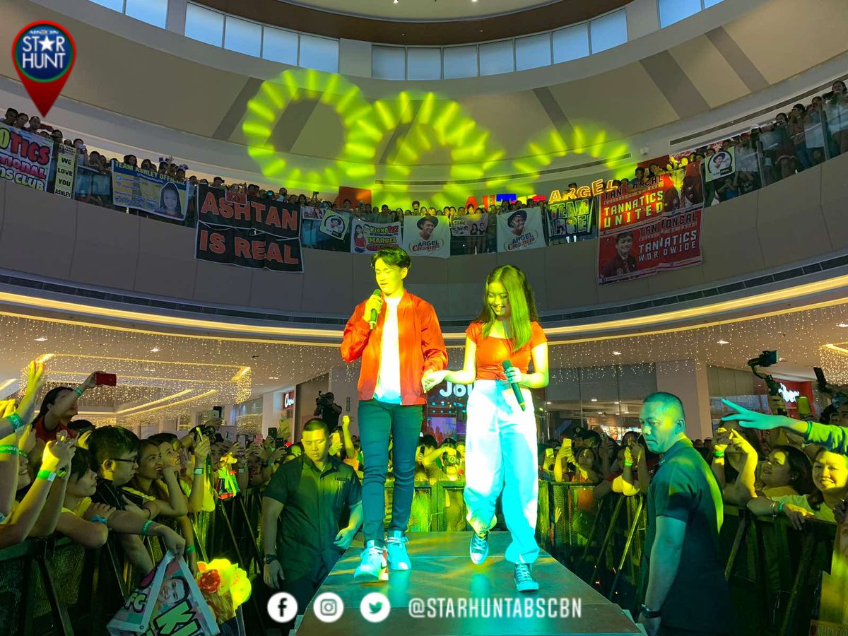 starhuntabscbn's tweet photo. Happy vibes ang hatid ng #TeamLEAD at #AshTan this Saturday night as Kiara, Argel, Akie, Wealand, Ashley, and Tan join the TV Plus Fun Familya Day at Vista Mall Taguig! ✨ https://t.co/DZpOwrsaQX