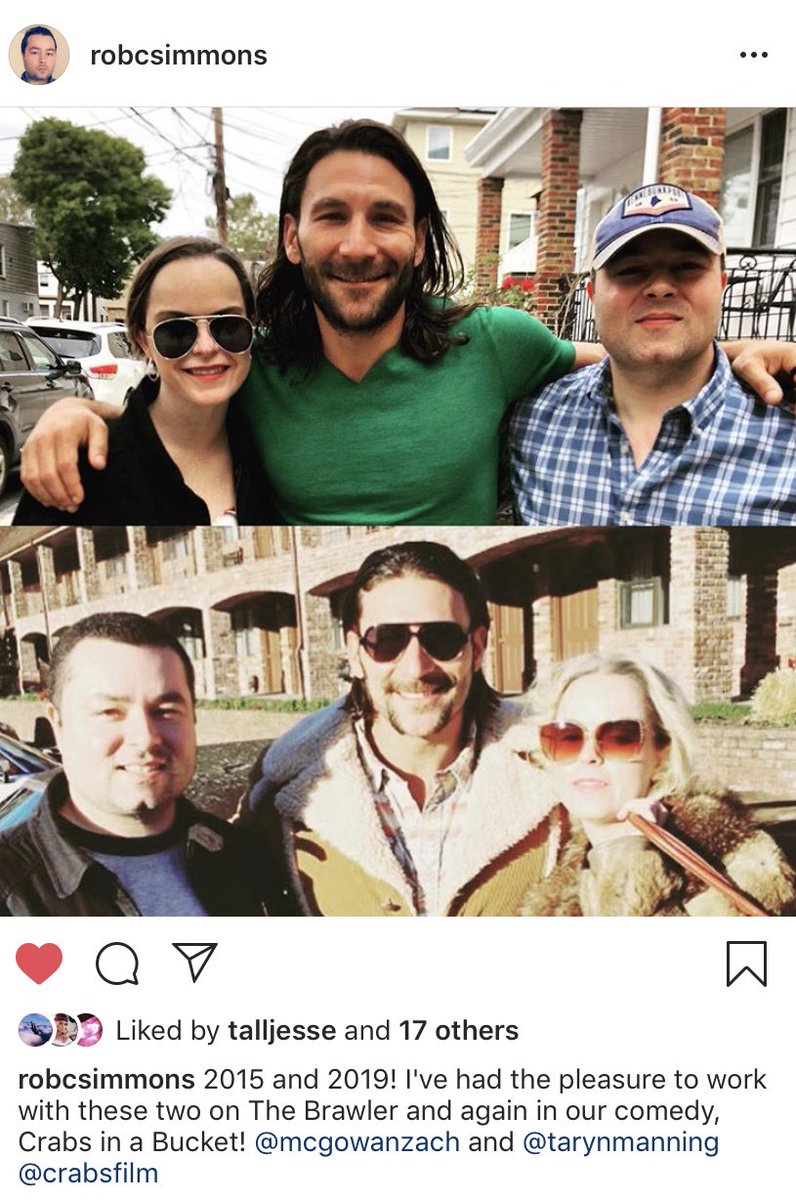 ZMcGowanMedia's tweet photo. Cast reunion 4 years later! Thank u #robsimmons for posting. From #brawler to #crabsinabucket. 🦀🦀🦀 https://t.co/7Zgu3eAs7n
