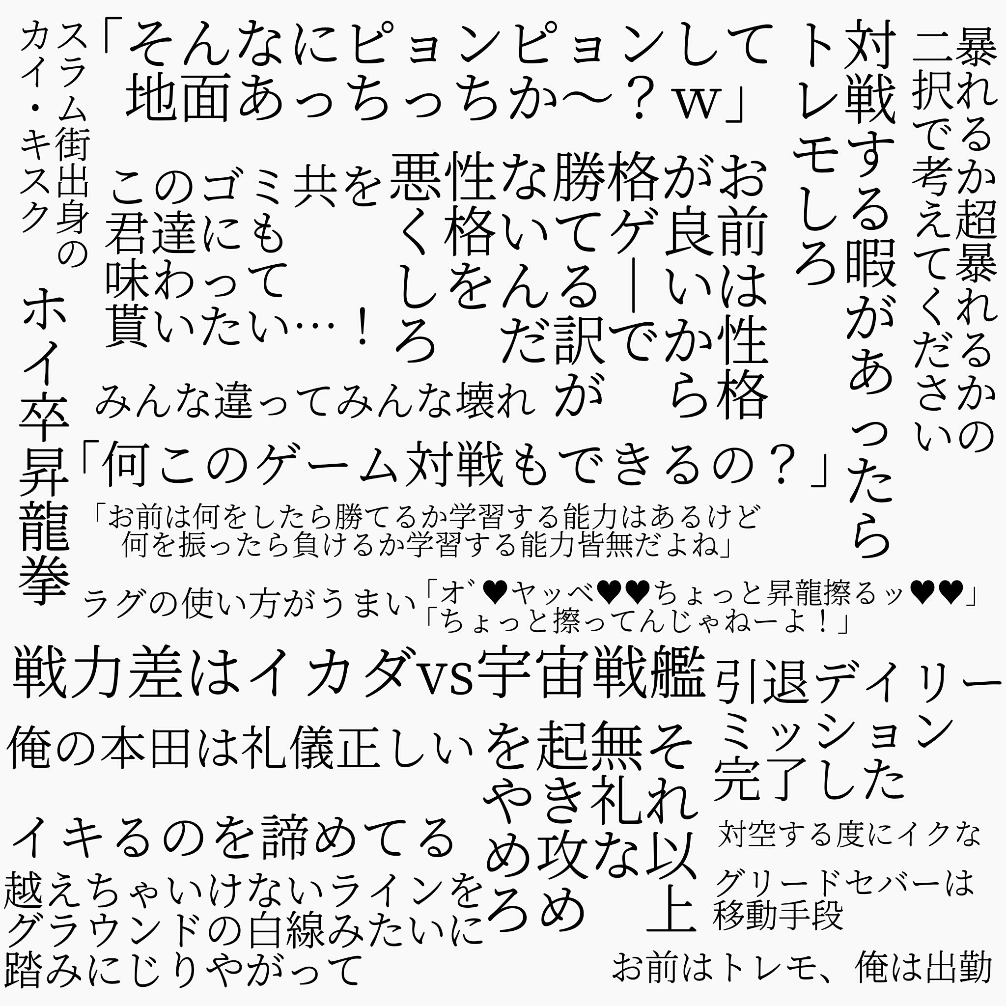 大 Nani Di Twitter 身の回りの格ゲー勢の発言まとめです