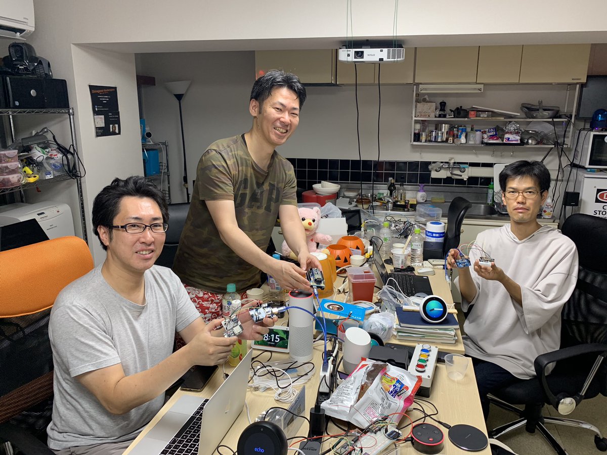 SteveKasuya2's tweet image. 先程本日開催のIoTラボのハンズオン無事終了しました。台風の中遠くからご参加ありがとうございました！ #iotlab #品川ハッカースペース 

AWS Amplifyハンズオン 
iotlab.connpass.com/event/147592/

Alexaスマートホームスキルハンズオン
iotlab.connpass.com/event/149229/