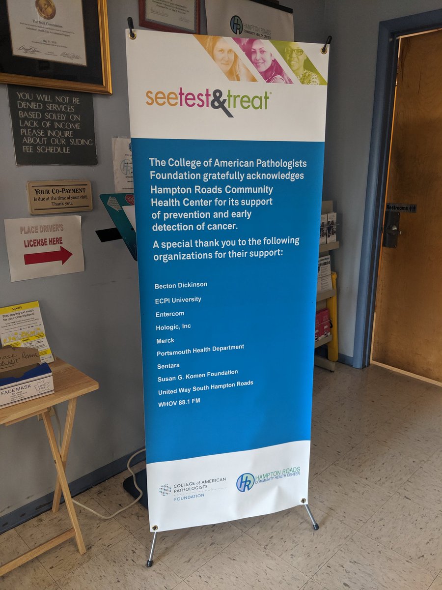 Thank you to everyone who supports the #SeeTestTreat program at Hampton Roads Community Health Center! <a href="/CAPFndn/">CAP Foundation</a> <a href="/HRChealthcenter/">Hampton Roads Community Health Center (HRCHC)</a>