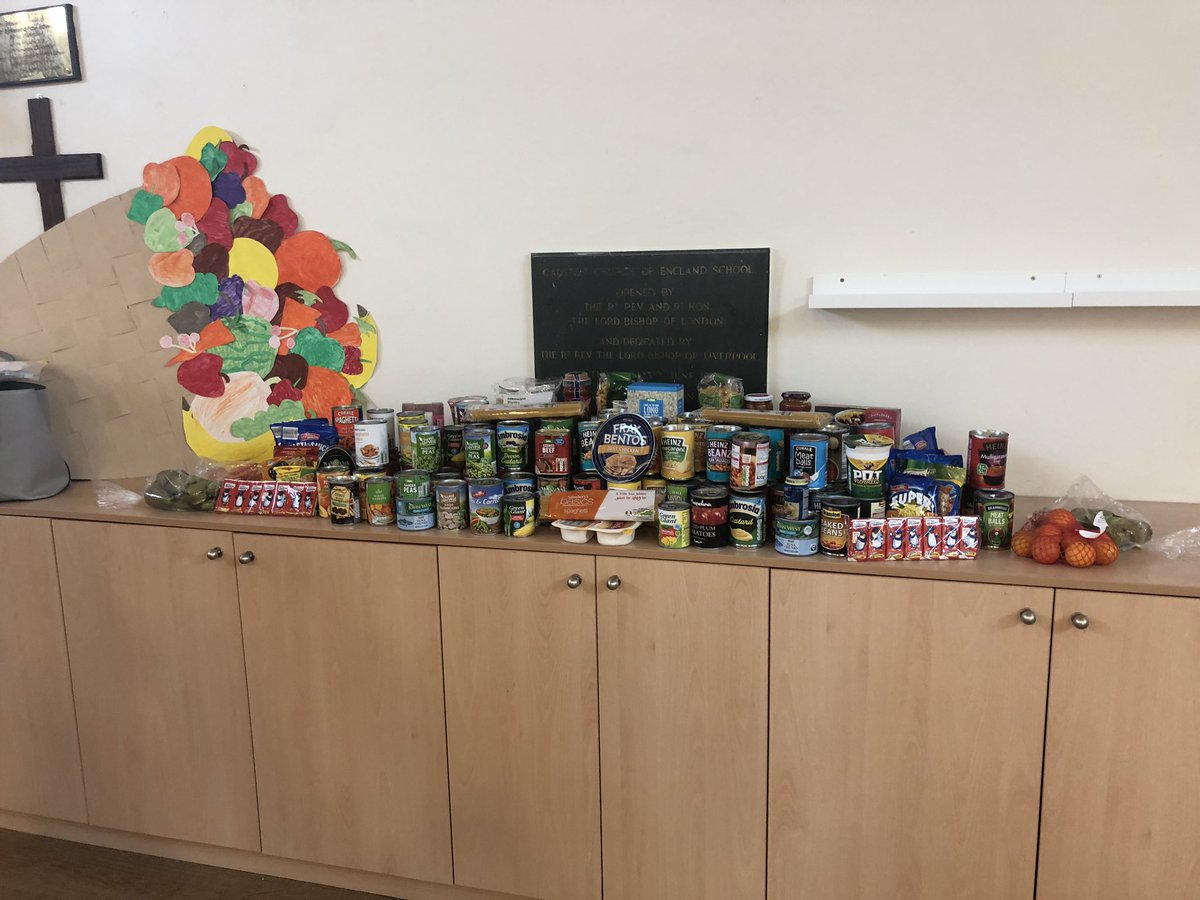 Thanks to all our families  @GarstonCE for your very kind donations for Harvest. All donations will be passed on to the local food bank @GarstonStMikes