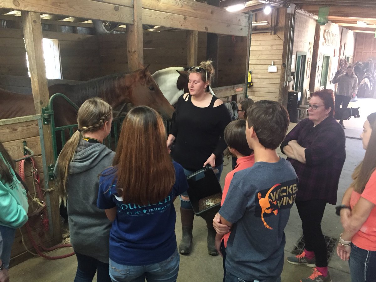Great time as well at Sherr Horse recovery stables, Thanks Josie Wheatmore FFA president for showing us around and learning about such beautiful animals #cte #Agday