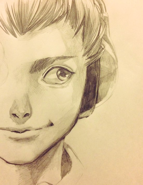 公式のおついちさんじっくり拝見しながら手グセで描きました すずめ 進撃最後まで見守るのイラスト