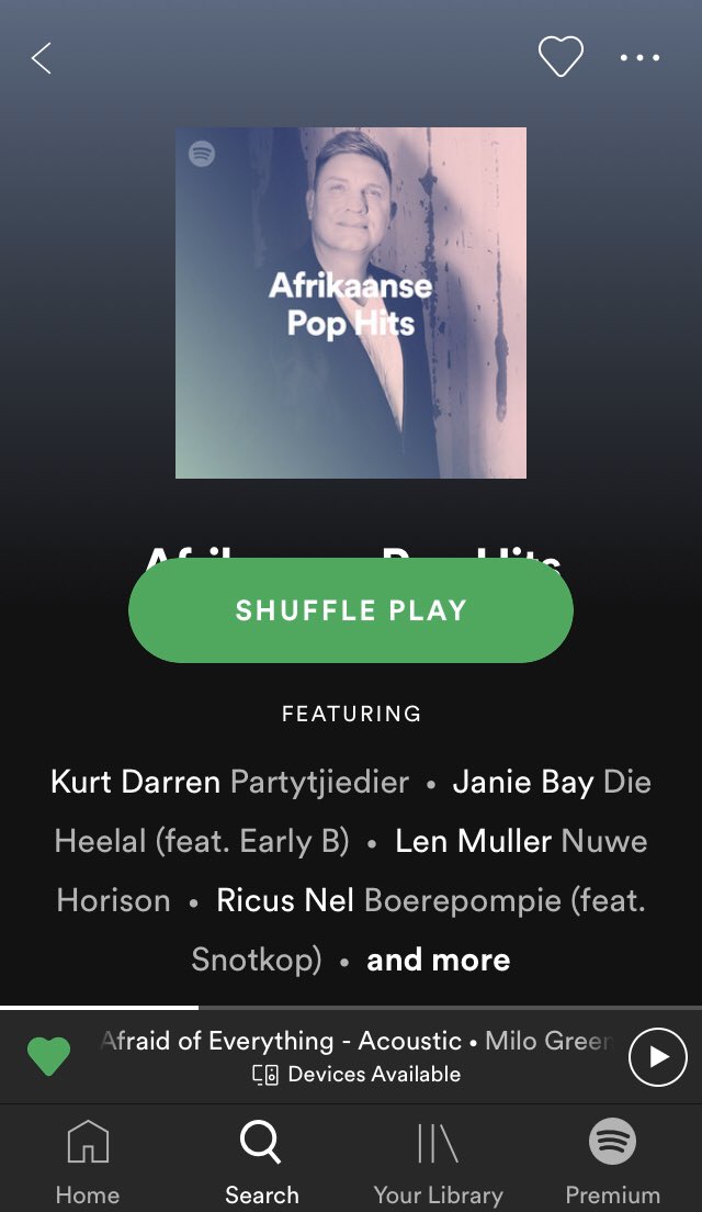 LennieMuller's tweet photo. Dankie almal wat Luister op @SpotifySA 🙌 Ek is nou op die Afrikaanse Pop Playlist🤙 #NuweHorison https://t.co/SdrgXgemYf
