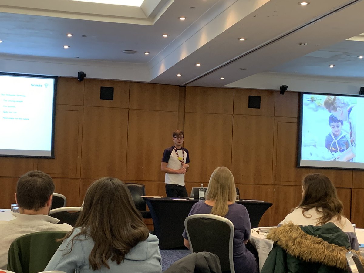 BethScouts's tweet photo. @teachingtom is here talking all things about inclusion and diversity, and the plan for the future! https://t.co/ux0xU4mVYc