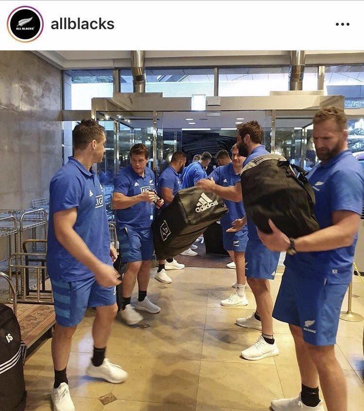 They may be the world’s best, but the <a href="/AllBlacks/">All Blacks</a> still pack and unpack their team bus. #humility #culture #teamwork #legacy #ChampionMinded