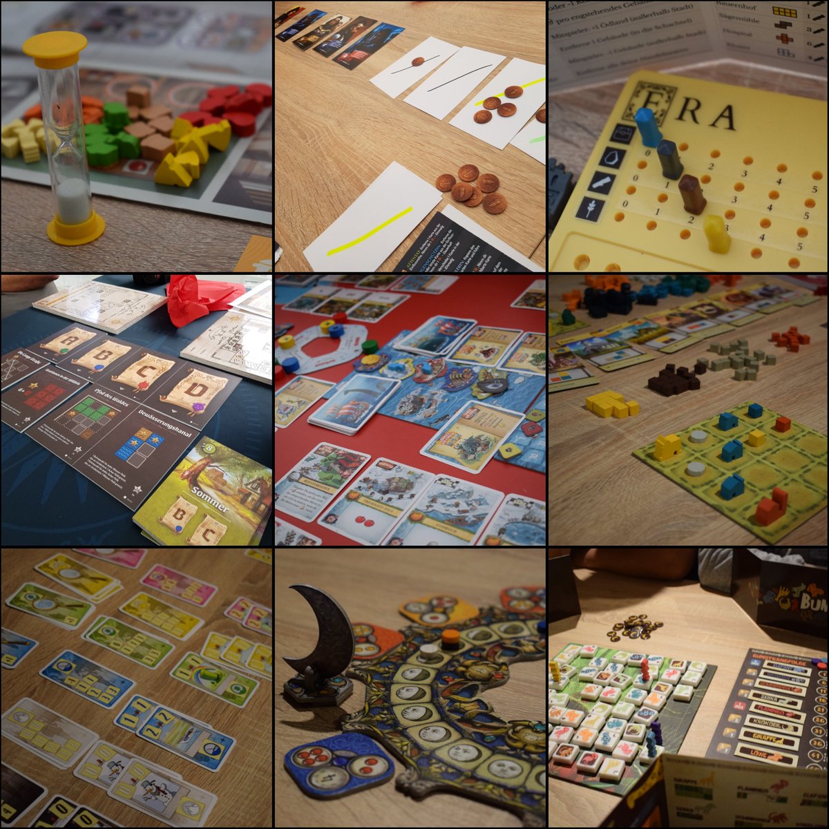 Brettspielpoet's tweet image. Gestern war ein schöner Tag bei @pegasusspiele mit tollen Menschen, interessanten Gesprächen und neuen Spielen 😊 Bericht folgt. #kitchenrush #oriflamme #era #derkartograph #empiresofthenorth #tinytowns #evidence #novaluna #bumuntu
@PlanBGames_ @trzewik @FrostedGames @spielwiese