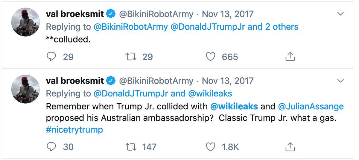 16. The truth is Val was ripe for the picking, either as a front for documents that already existed OR for worthless documents to have "evidence" to proceed with coup. He started planting the same lies (maybe from Dick) awhile ago and he's a drug addict.