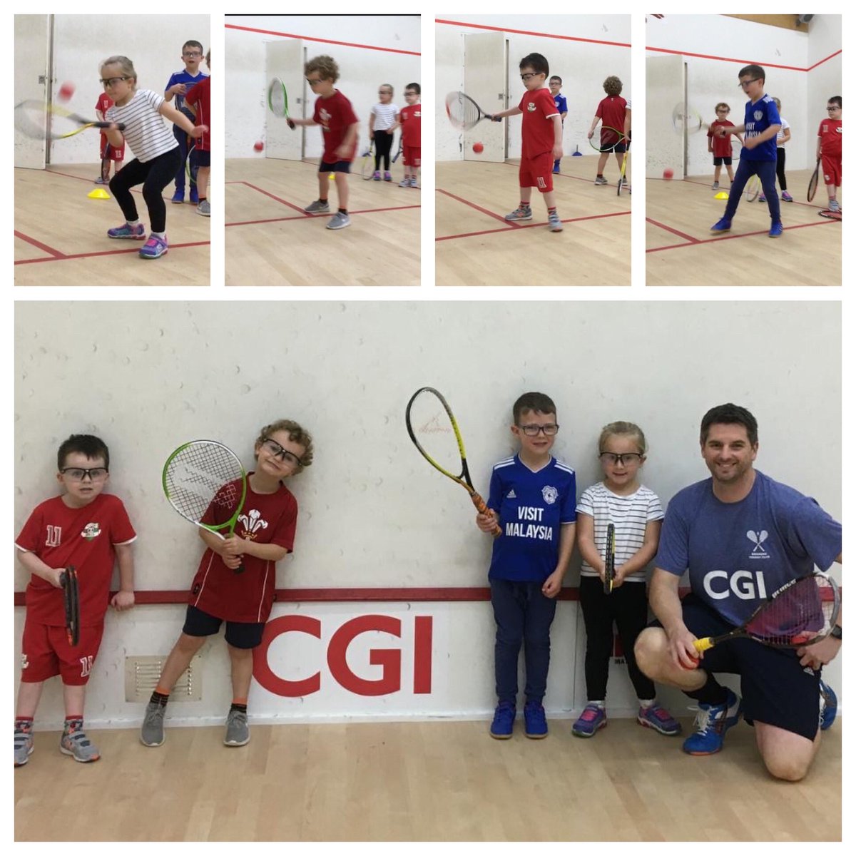 Great to see the youngsters on court this morning having fun 👍