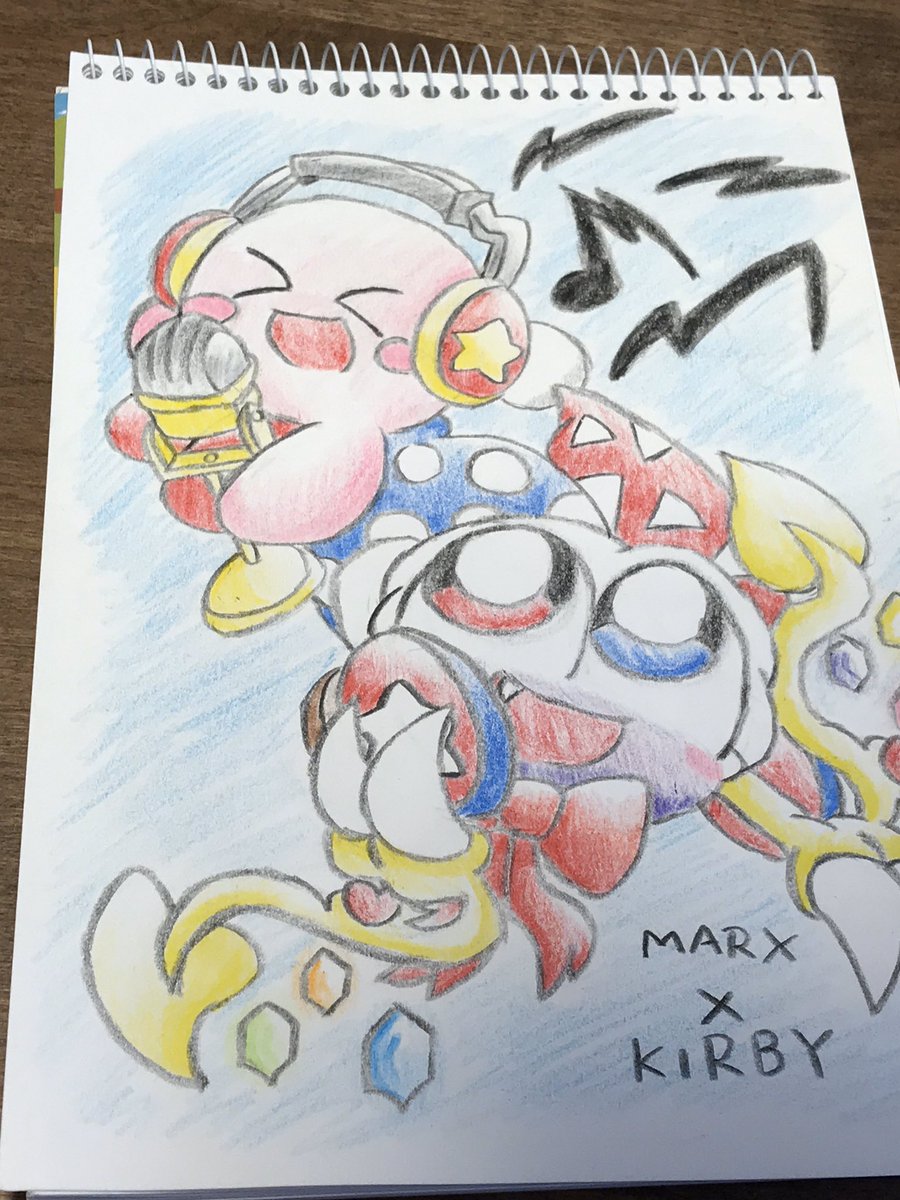 Fuuuuuto カービィ カービィマルク Kirby 星のカービィ 色鉛筆 色鉛筆画 イラスト カービィイラスト