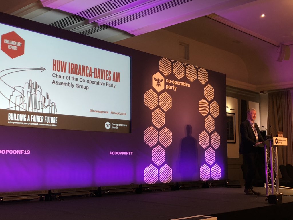 ruthhall1's tweet photo. @huw4ogmore Chair of @CoopParty Assembly Group on how the 11 #LabCoop AMs put #coop principles into practice on the ground #CoopConf19 https://t.co/9CFF8beXZC