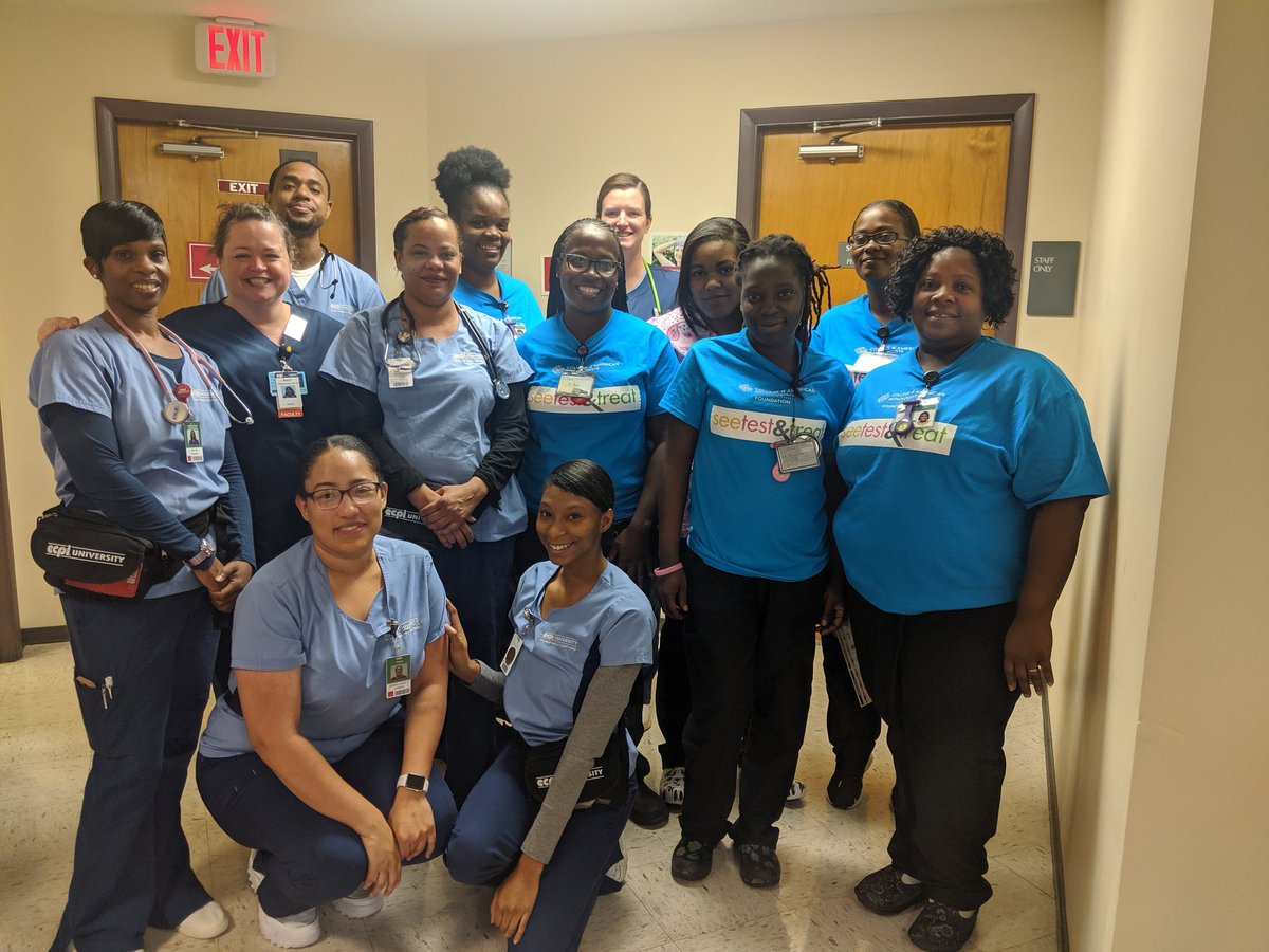 Some amazing nursing students and staff who made #seetesttreat possible! <a href="/CAPFndn/">CAP Foundation</a> <a href="/HRChealthcenter/">Hampton Roads Community Health Center (HRCHC)</a> <a href="/ECPIUniversity/">ECPI University</a>
