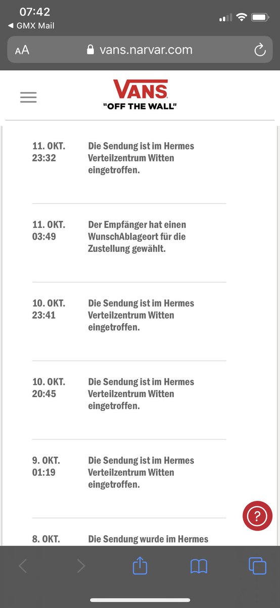FrlWunderlich's tweet photo. Sagt mal @hermesDE  wie oft trifft EIN Paket im Durchschnitt am gleichen Ort ein? https://t.co/WZNoUpkBWp