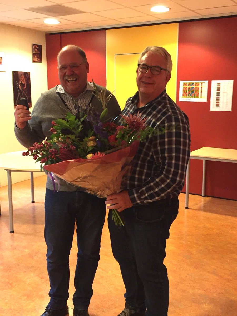 JoopHuizing's tweet photo. Gisteren bijeenkomst bestuur en provinciale coördinatoren ABWC. Evaluatie seizoen en voorbereiding 2020. Tevens afscheid genomen van onze voorzitter Jan van Amerongen die na 10 jaar het stokje overdraagt. Jos Delpeut en Martin Verhoef namen ook afscheid. https://t.co/4Gvzk9PK8a