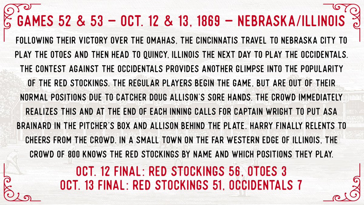 Our heroes run their winning streak to 53 with two more wins on their trek home. #BornToBaseball