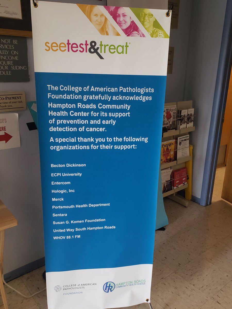 🎀Join us NOW🎀:  Thank you to our  partners <a href="/CAPFndn/">CAP Foundation</a>, <a href="/sentarahealth/">Sentara Health</a>  for helping us to make an impact in women's health today.  Hrchc is your community.  Click or call hrchc.org at 757-393-6363 today   #seetestandtreat #capfoundation #womenshealth #hrchc