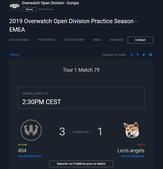 Espace_404's tweet photo. 1ère VICTOIRE de l'équipe OVERWATCH !!
#OpenDivision #Overwatch 
Demain il y a un autre match restez à l’affût ! https://t.co/mryCP4AMle