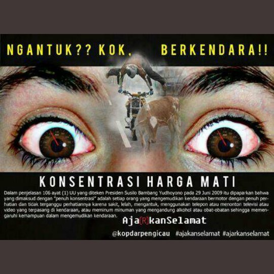 Burung pelatuk kejedot dinding | Burung Garuda nabrak jemuran | Kalo NGANTUK jangan riding/driving | Dari pada nanti check-in dikuburan?! #AjakanSelamat