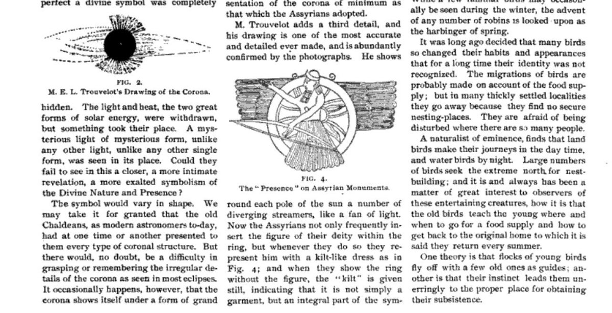 RobinEdgar's tweet photo. @MENAsymbolism British astronomer E. Walter Maunder noticed the similarity of astronomical drawings of #TotalSolarEclipses to the #WingedSunSymbols of ancient #Assyria and #Egypt in the late 19th century...
https://t.co/maZrhtGk6M
#Eclipsology #Egyptology #Assyriology #WingedDisk #WingedDisk https://t.co/rRdmjLsshx