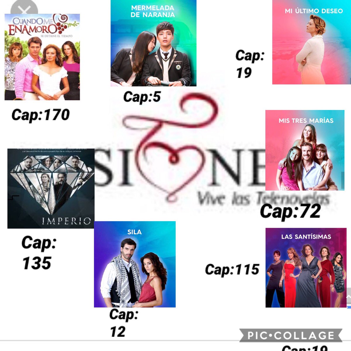 Minewspuebka's tweet photo. Como van las Novelas 7 al 13 Octubre #passiones @Novaplaytv @UniMas @ImagenTVMex https://t.co/dLcdU4vkiT