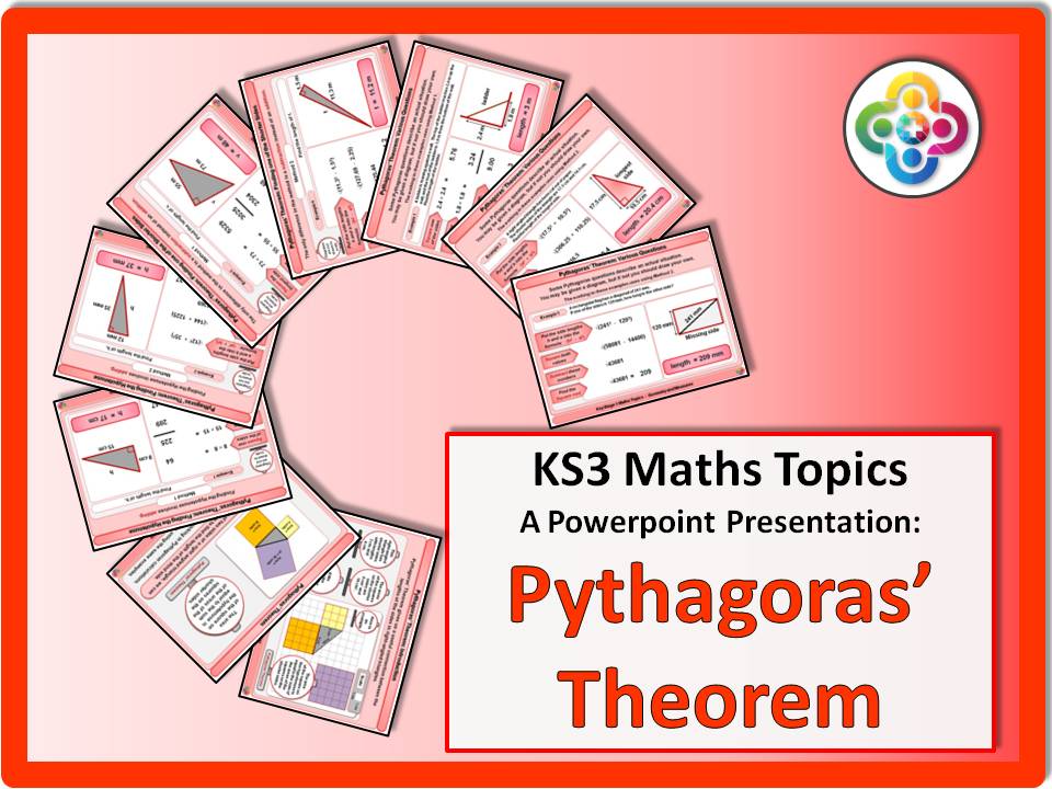 maths_topics's tweet photo. This week's work has been the writing of a fantastic new 53 slide powerpoint to explain Pythagoras' Theorem for KS3 Maths. Lots of examples and 2 ways of showing working.  Available here (or from my website at slightly lower price).  https://t.co/3ypp0kTNcr  #mathstopics  pls rt https://t.co/l6296BVldG