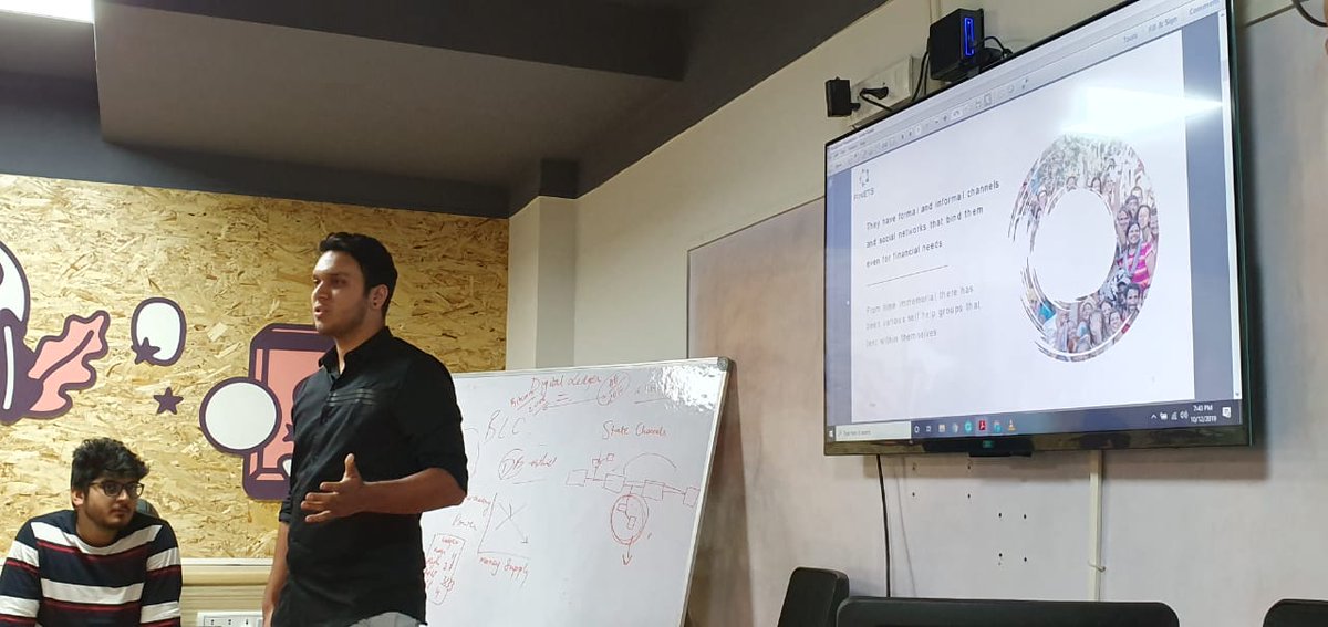 IBCMedia_'s tweet photo. #Finets - a startup aspiring to bank the unbanked with the power of #blockchain and #crypto - has begun their #pitch at the @aeventures #StarfleetAccelerator #BangaloreMeetup . Tune in to learn more about them now: https://t.co/mDbJj5bTP3 #Startup #Finance https://t.co/gbNrwoY3kM
