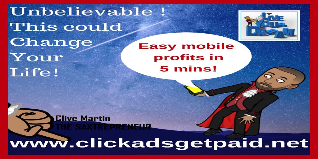 martin_clive's tweet photo. Mobile Profits in 5 mins! #bitcoin #crypto #cryptocurrency #blockchain #cryptocurrencymarket #affiliatemarketing #MarketingStrategy #Advertising #makemoney #makemoneyonline #easyprofits #passiveincome #google #easymoney #affiliates #clickads #mobilemoney https://t.co/UQrTk6aY50