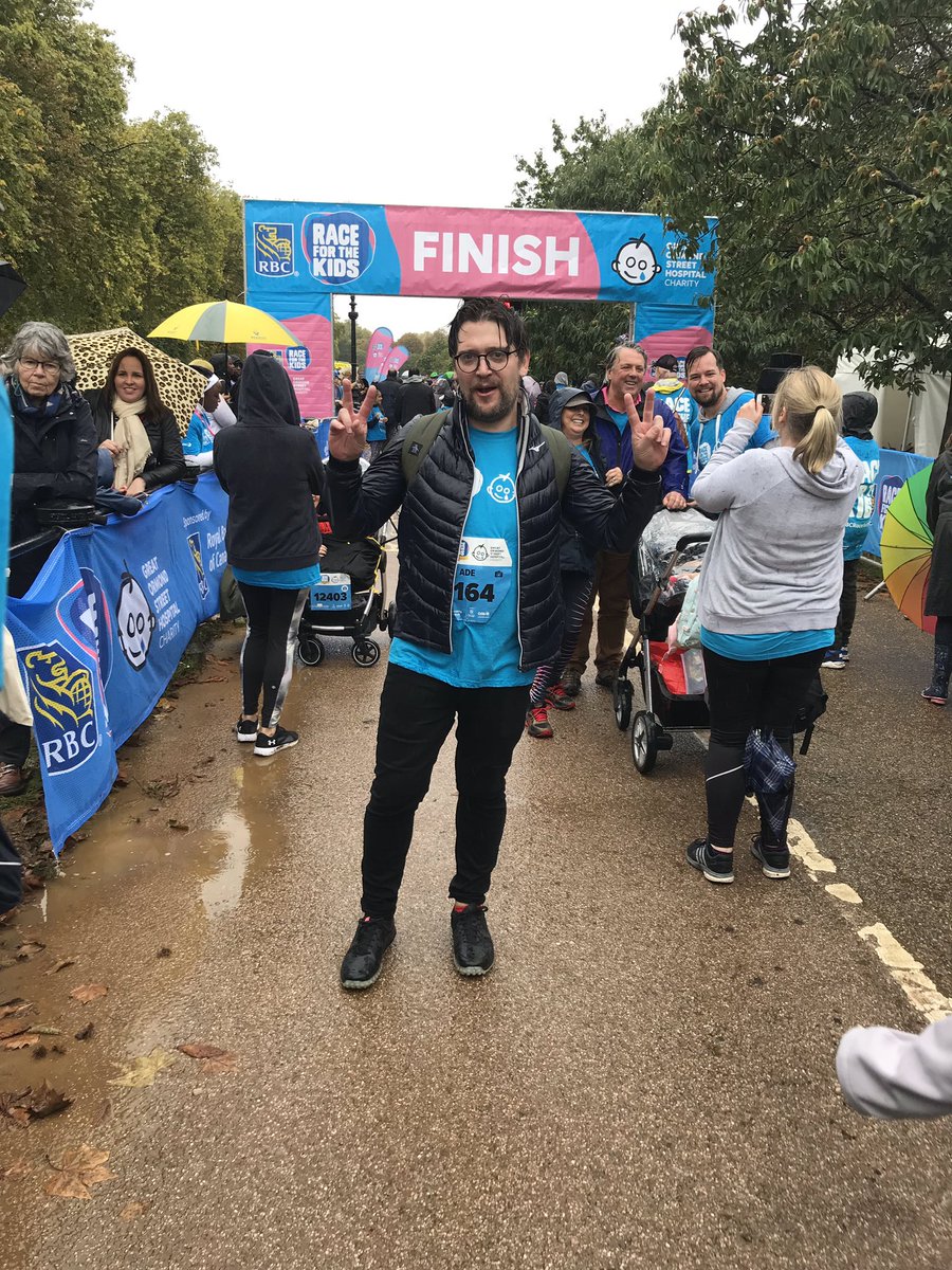 We’ve done it guys 5K for a great charity, it was wet & horrible but such a worthy cause #northmids #GOSH @Hinson_Yates @SDEBDD @NewboldElaine @leanne_morroll @vicki_sabin