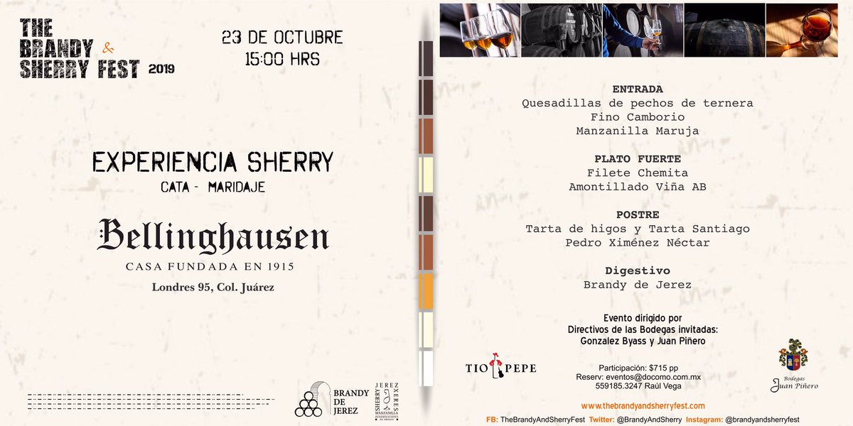 BrandyAndSherry's tweet photo. El Restaurante #Bellinghausen se suma al #EfectoSherry con una Experiencia Sherry Cata- Maridaje 
Evento dirigido por Directivos de las bodegas invitadas: @Gonzalez_Byass y #bodegasJuanPiñeiro

¡Reserva ya tu lugar!

Grupo Bellinghausen

#jerez #sherry #Sherrylovers https://t.co/LHNWytBkJP