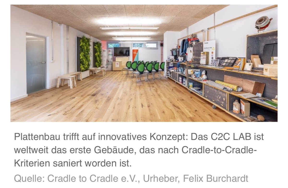 Die Antwort auf #FridaysForFuture heißt Cradle  to Cradle. Wir <a href="/Drees_Sommer/">Drees & Sommer</a> haben mit vielen innovativen Partnern im #C2C Lab in berlin den Beweis erbracht dass es geht.... m.immobilien-zeitung.de/153217/antwort… #co2 #hauptstadbüro #berlin #RealEstate #Nachhaltigkeit
