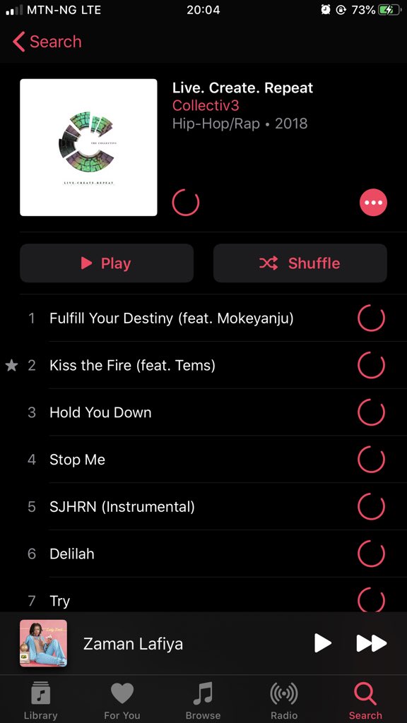 26.  @thecollectiv3 This is a group made up of  @LadiPoe  @ShowDemCamp  @kingluu  @temsbaby and some other people I’m not sure of. They came together and made this beautiful album. If you’ve not heard it you’re missing out on so much good music.