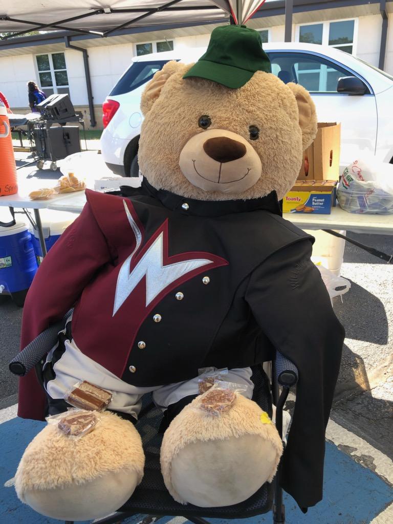 wshsbear's tweet photo. Uh oh...my uniform doesn't fit! I think I had to many snack cakes! #onewillow #LifewithBuster https://t.co/EP8CBKP090