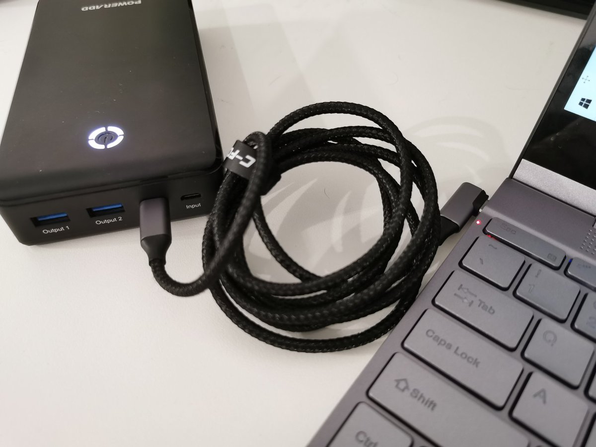 Yep 100% power delivery support with the BMax Y13. My PowerAdd 99wh type c power bank works fine. And my Ivolver type-C PD charger. youtu.be/IRGaVsACXoc