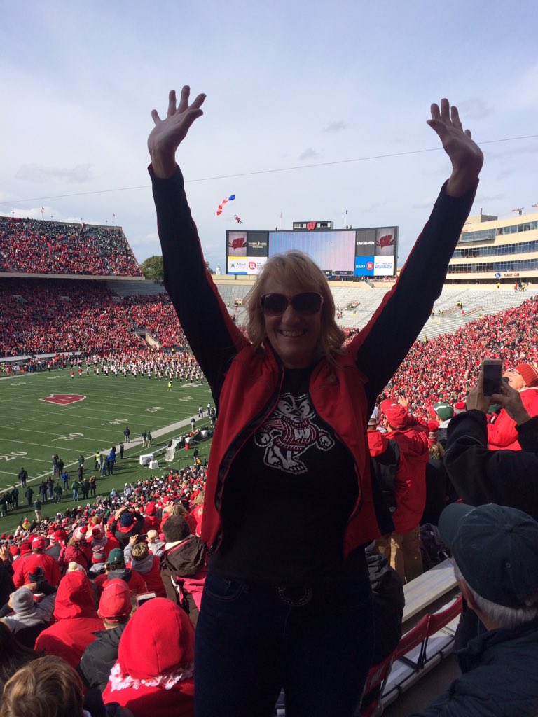 #JumpAround Jane! Happy 58th Birthday and Retirement! #GoBadgers