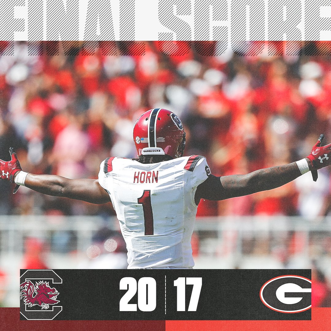 SOUTH CAROLINA UPSETS NO. 3 GEORGIA IN ATHENS‼️